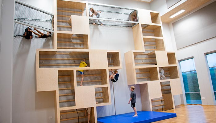 Vertikal labyrint ved Lisbjerg Skolen ved Aarhus