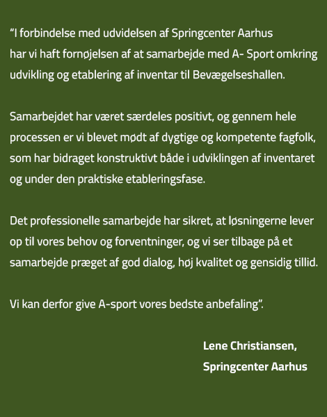 Udtalelse om samarbejde med Springcenter Aarhus