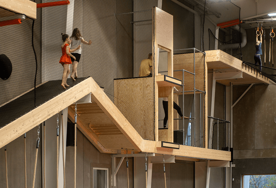 En sektion i Reolen, Springcenter Aarhus