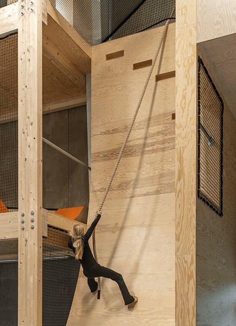 En sektion i Reolen, Springcenter Aarhus