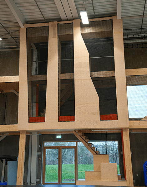 en sektion i reolen, Springcenter Aarhus