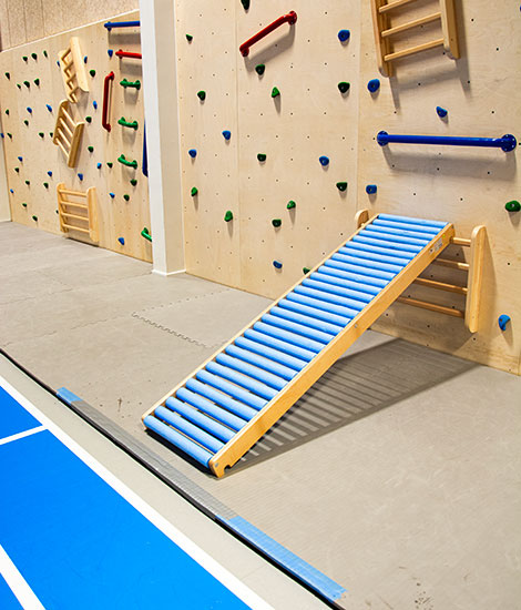 Rutsjebane ved klatrevæg